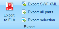 Export menu Export menu